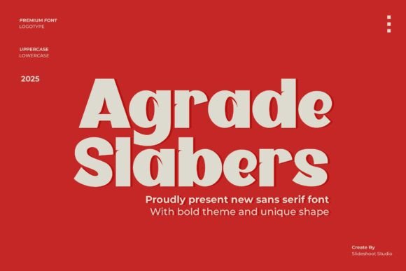Agrade Slabers: A Modern Typographic Statement