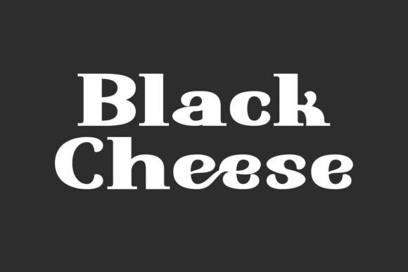 Black Cheese: A Bold Serif Display Font for Dynamic Design