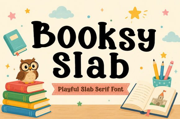 Booksy Slab: A Playful Font for Creative Workflows