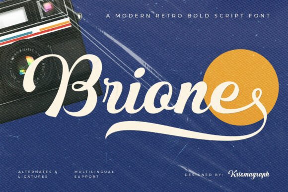 Brione: A Bold, Playful Font for Modern Design