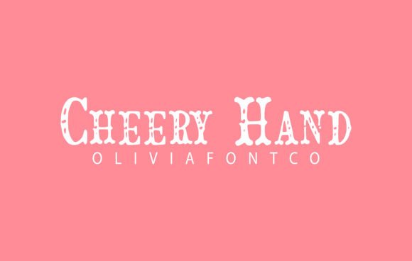 Cheery Hand: A Romantic Slab Serif Font for Creative Expression