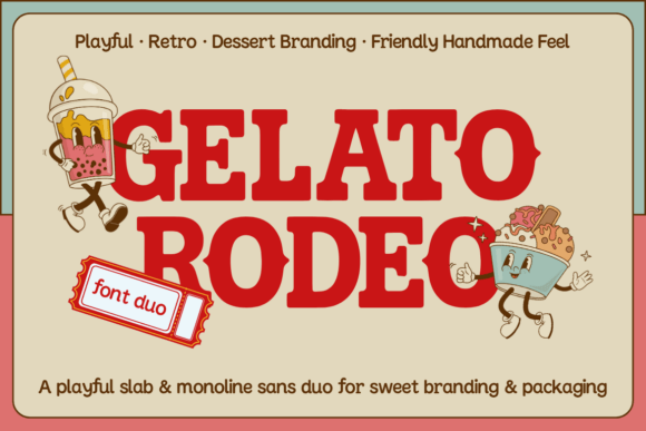 Gelato Rodeo: A Sweet and Stylish Typographic Adventure