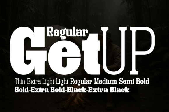 Getup Regular: A Bold, Versatile Font for Every Project