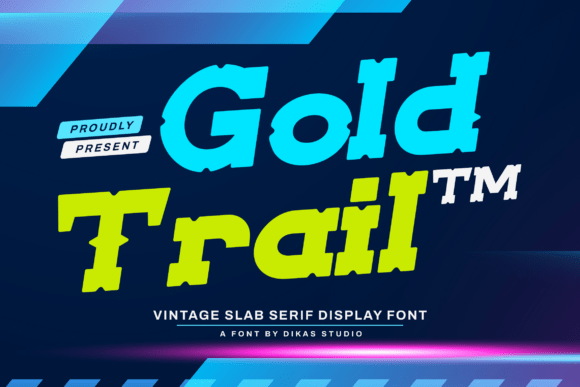Goldtrail Regular: A Bold Slab Serif for Impactful Design