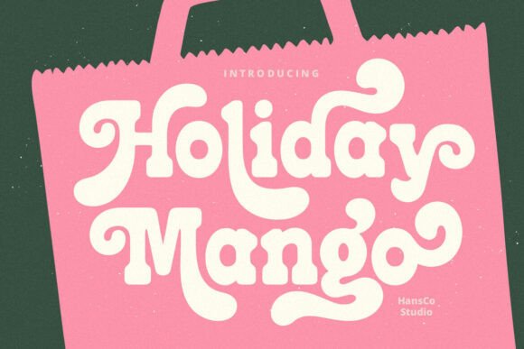 Holiday Mango: A Retro Slab Font for Creative Expression