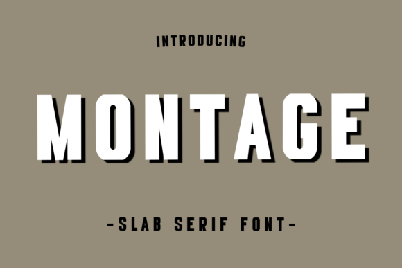 Montage: A Bold Slab Serif Font for Modern Design
