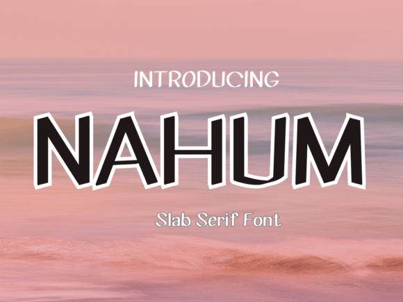 Nahum: A Bold Typographic Statement