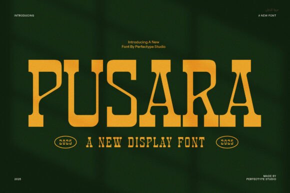 Pusara: A Bold Typography Solution