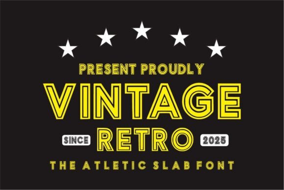 Vintage Retro: A Strategic Font for Modern Branding and Creative Expression
